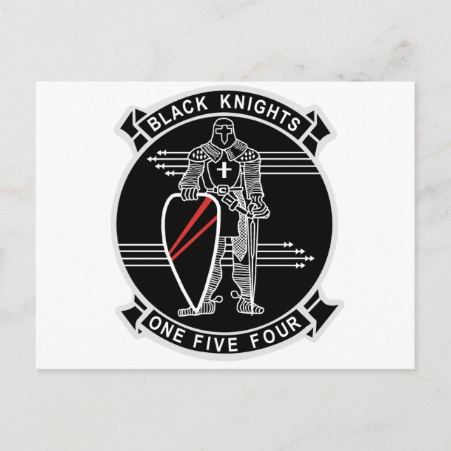 Postal VF-154 Caballeros Negros (Anverso)