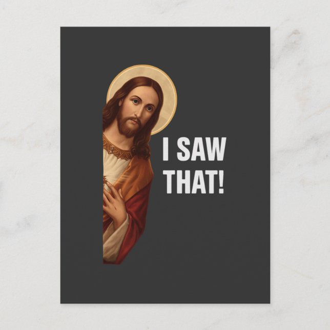 Postal Vi Ese Meme De Jesús (Anverso)