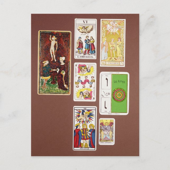Postal VI Los amantes (Anverso)