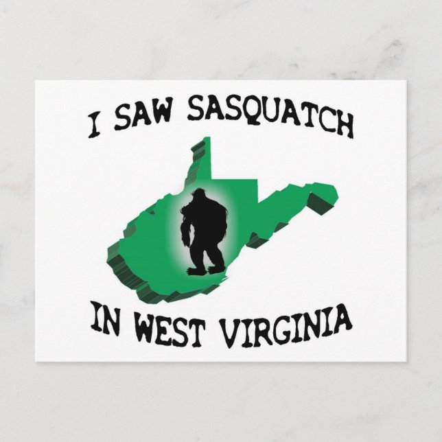 Postal Vi Sasquatch En Virginia Occidental (Anverso)