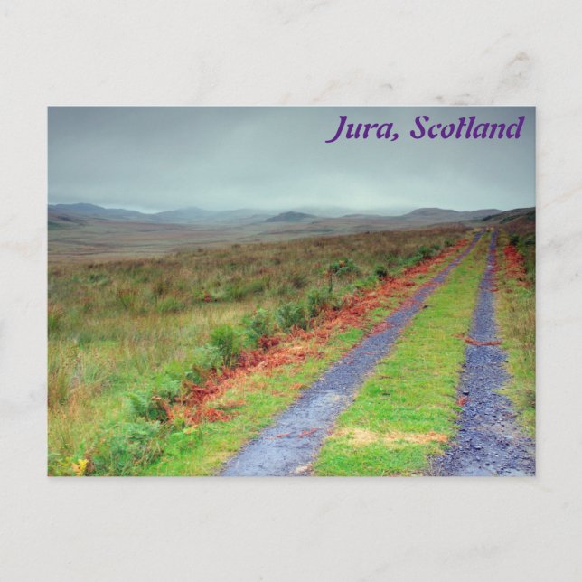 Postal Vía de la Isla de Jura, Escocia (Anverso)