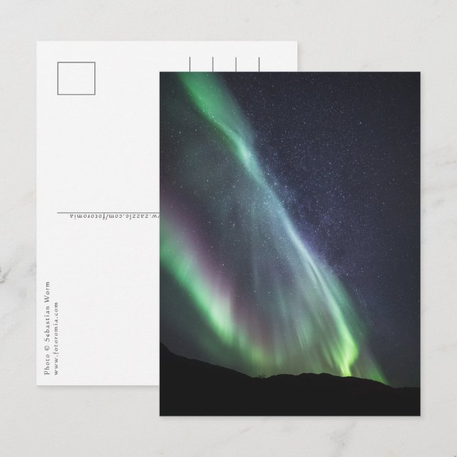 Postal Vía Láctea Aurora (Anverso / Reverso)
