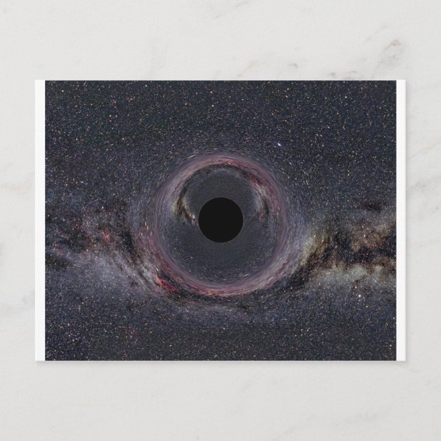 Postal Vía Láctea Black Hole (Anverso)