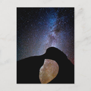 Postal Vía láctea por la noche, California