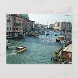 Postal vía navegable venecia Italia