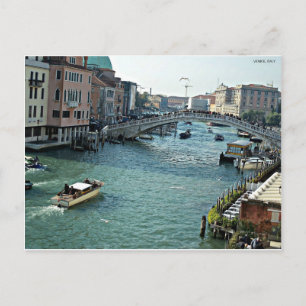 Postal vía navegable venecia Italia