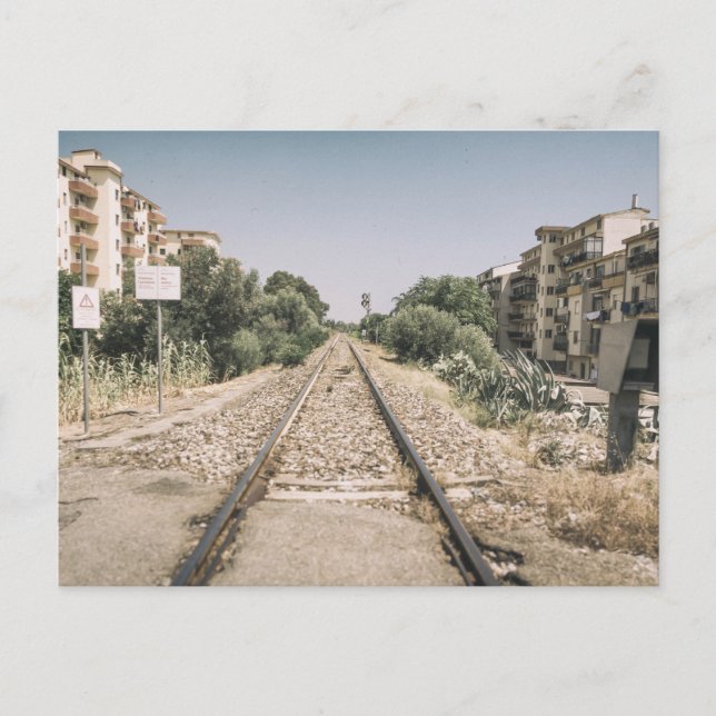 Postal Vía única en el sur de Italia (Anverso)