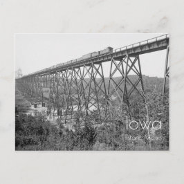 Postal Viaducto De Acero Sobre El Río Des Moines