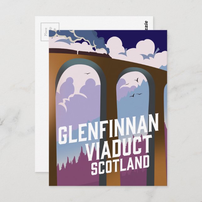 Postal Viaducto de Glenfinnan Escocia (Anverso / Reverso)
