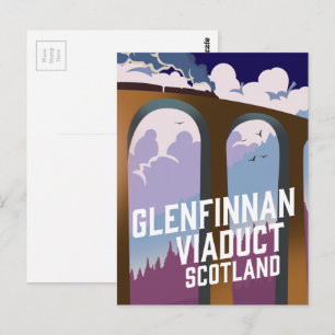 Postal Viaducto de Glenfinnan Escocia