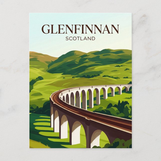 Postal Viaducto de Glenfinnan Escocia (Anverso)
