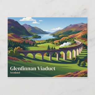 Postal Viaducto de Glenfinnan Escocia
