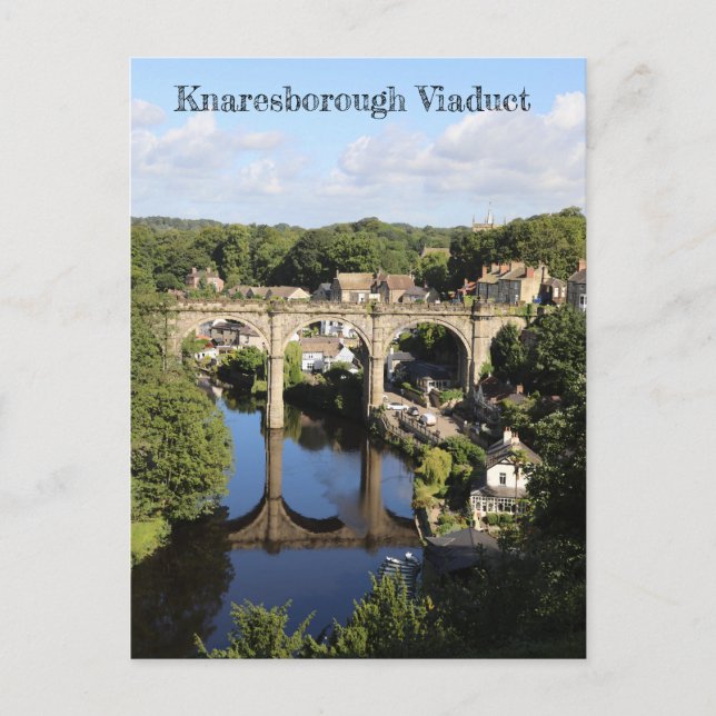 Postal Viaducto de Knaresborough, Inglaterra (Anverso)