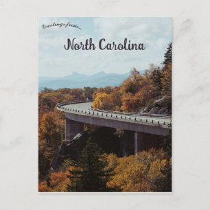 Postal Viaducto de Linn Cove en Linville, Carolina del No