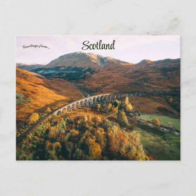 Postal Viaducto Glenfinnan A830 Rd Glenfinnan Escocia (Anverso)