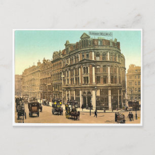 Postal Viaducto Holborn, Londres, Inglaterra, fotochro cl