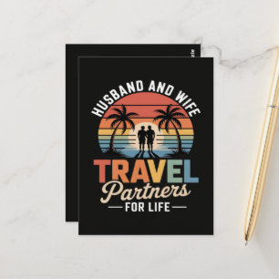 Postal Viajando a la playa - Esposo y Esposa Socios de Vi