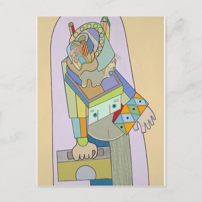 Postal "Viajando" por Ruchell Alexander (Anverso)