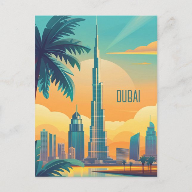 Postal Viajar a Dubai (Anverso)