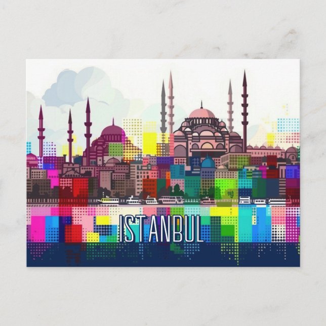 Postal Viajar a Estambul (Anverso)