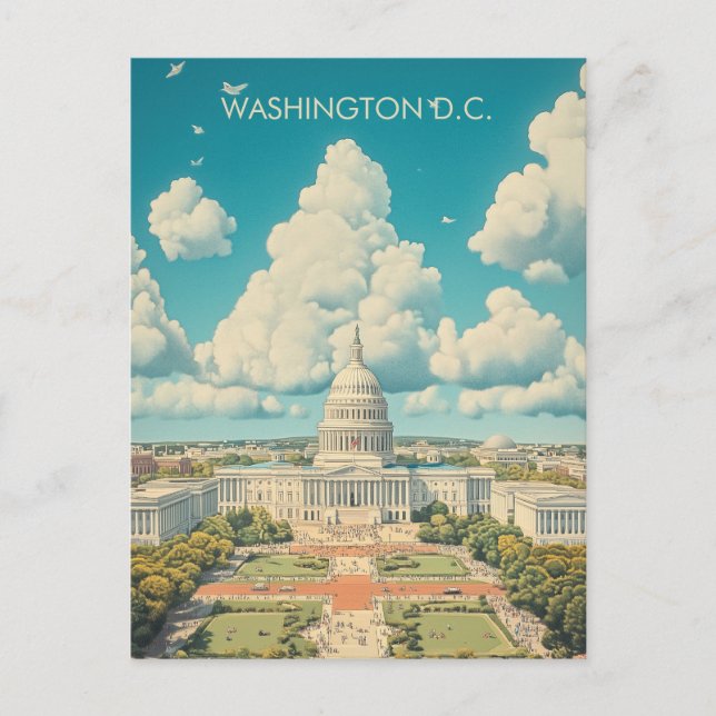 Postal Viajar a Washington D.C. (Anverso)