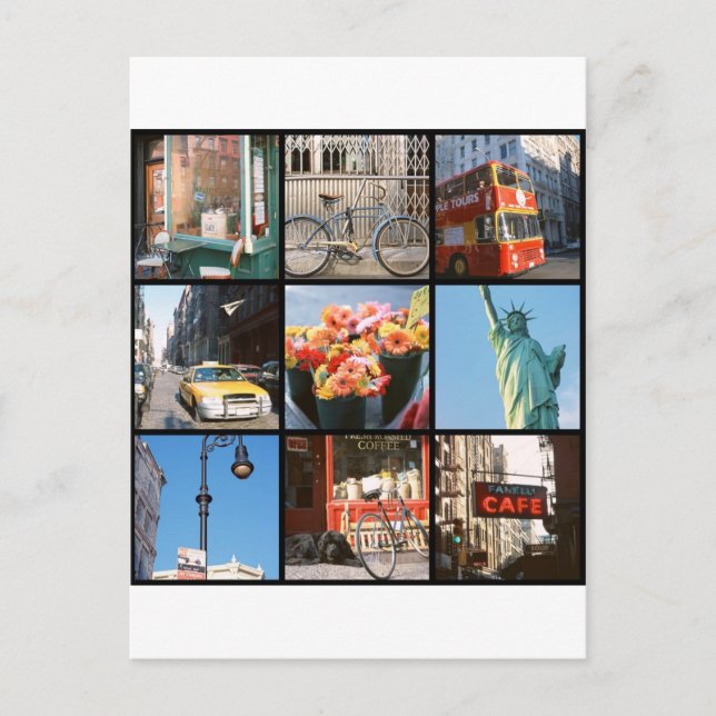 Postal Viajar al extranjero a Nueva York (Anverso)