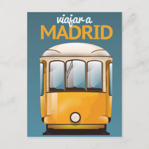 Postal Viajar al poster de vacaciones de Madrid