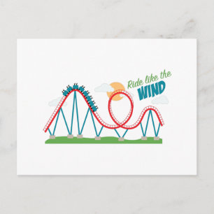 Postal Viajar como el viento