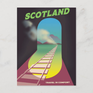 Postal Viajar con comodidad Escocia