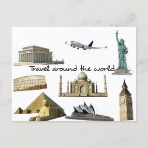 Postal - viajar por el mundo