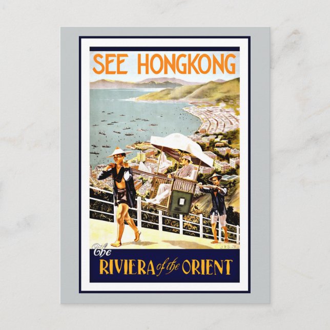 Postal Viajar Por La Riviera Oriental De Hong Kong (Anverso)