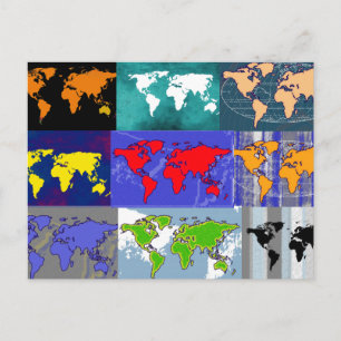 Postal viajar por todo el mundo