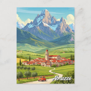 Postal Viaje a Abruzos Italia