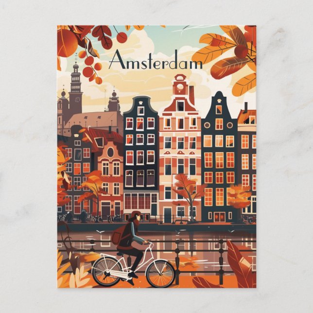 Postal Viaje a Ámsterdam (Anverso)
