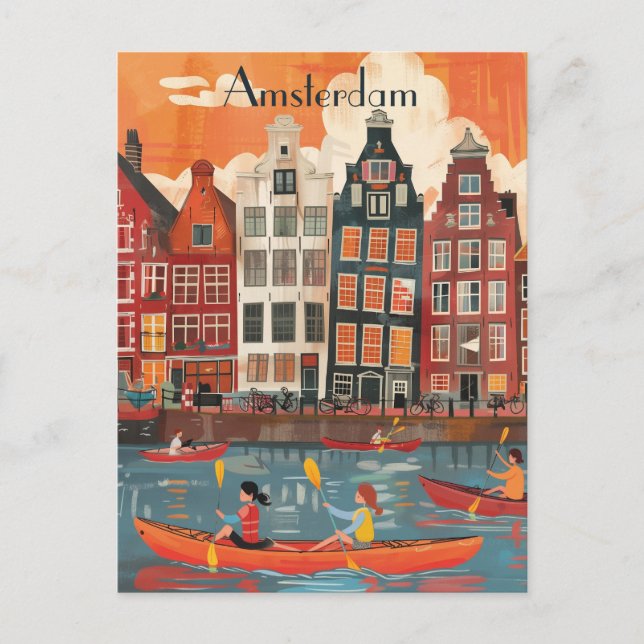 Postal Viaje a Ámsterdam (Anverso)