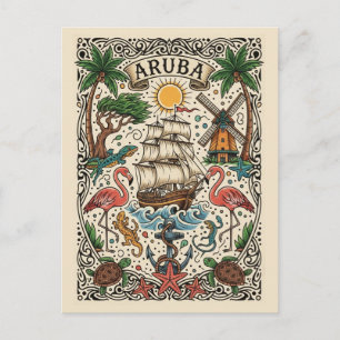 Postal Viaje a Aruba