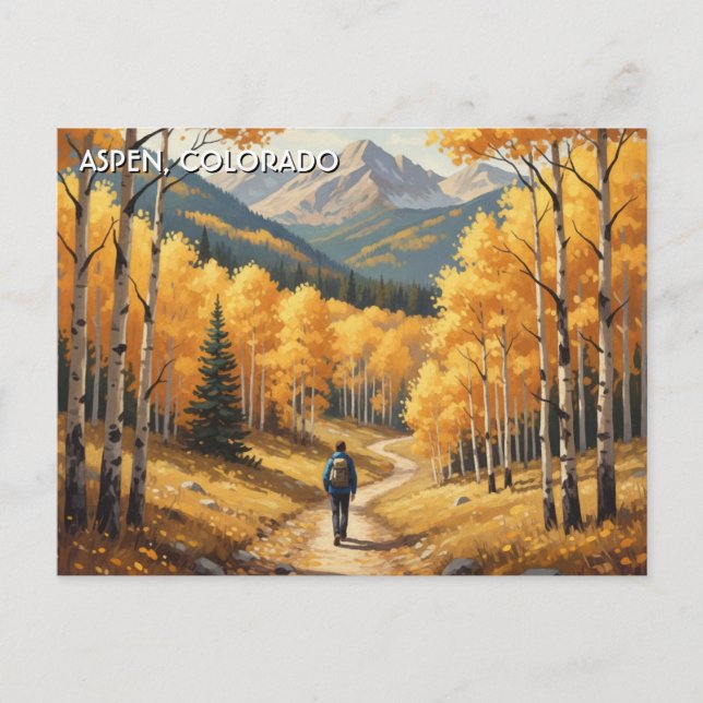 Postal Viaje a Aspen Colorado (Anverso)