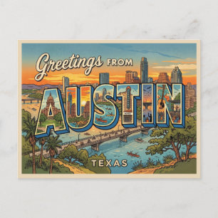 Postal Viaje a Austin Texas