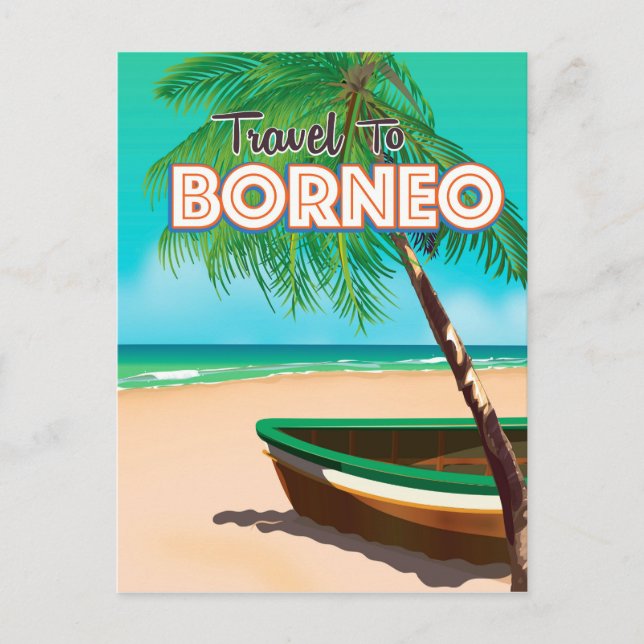 Postal Viaje a Borneo (Anverso)