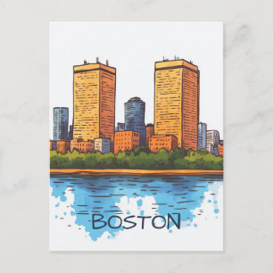 Postal Viaje a Boston MA EE. UU.
