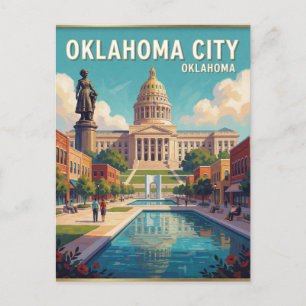 Postal Viaje a Bricktown de la ciudad de Oklahoma