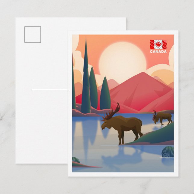 Postal Viaje a Canadá (Anverso / Reverso)