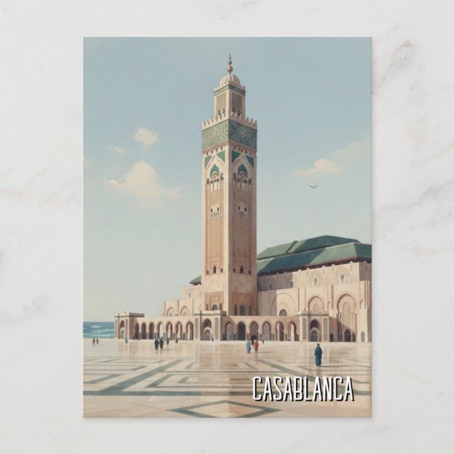 Postal Viaje a Casablanca Marruecos (Anverso)
