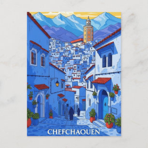 Postal Viaje a Chefchaouen Marruecos