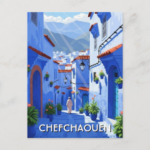 Postal Viaje a Chefchaouen Marruecos
