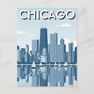 Postal Viaje a Chicago Illinois