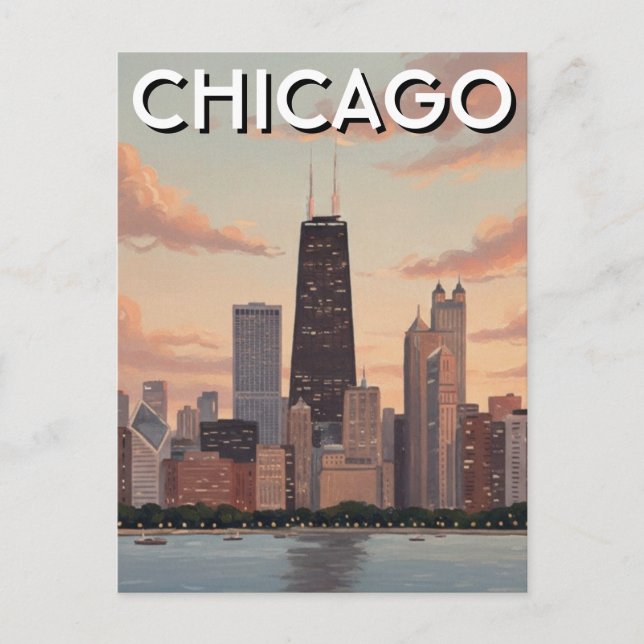 Postal Viaje a Chicago Illinois (Anverso)
