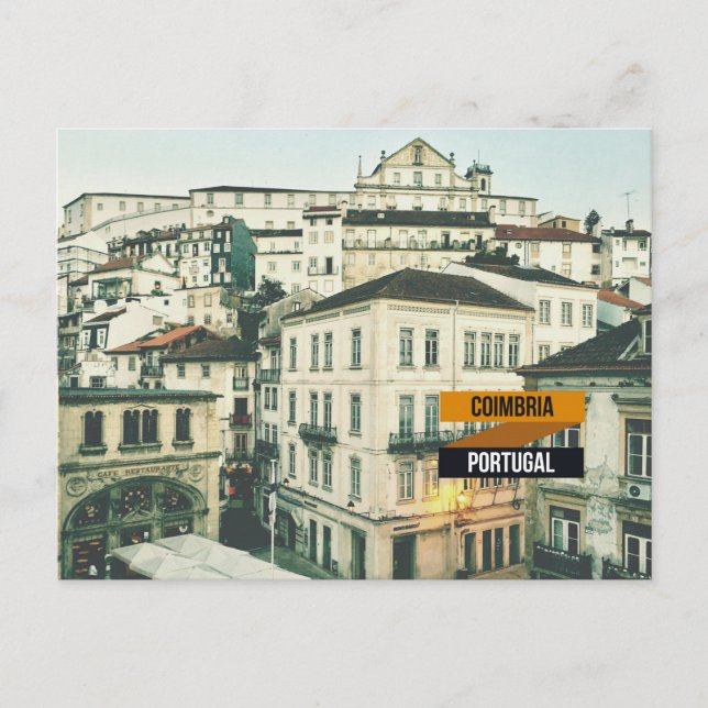 Postal Viaje a Coimbra, Portugal (Anverso)