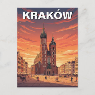Postal Viaje a Cracovia Polonia