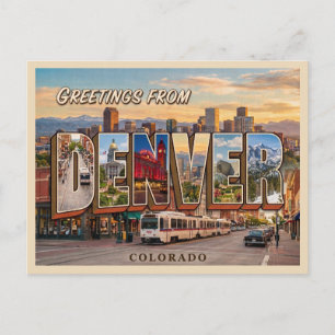 Postal Viaje a Denver Colorado